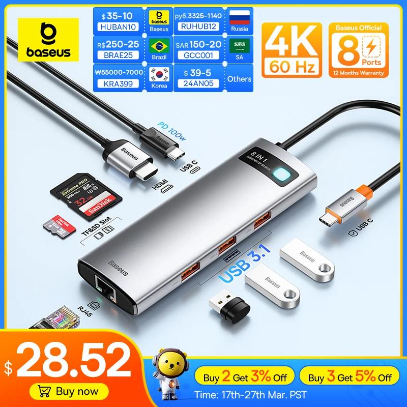 Baseus USB  CŸ-HDMI ȣȯ USB 3.1  ..